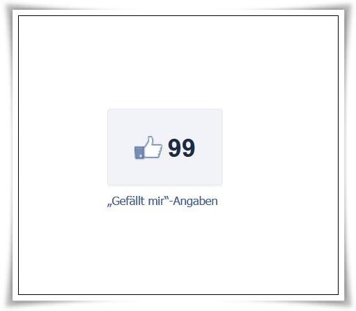 Facebook 99 Daumen hoch